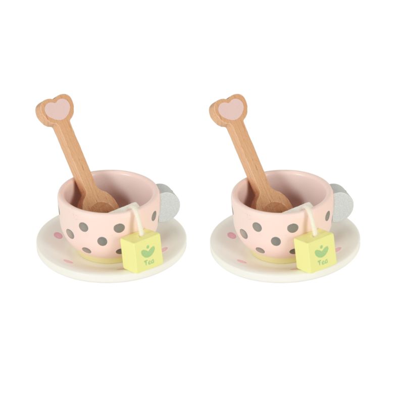 Serwis do herbaty kawy drewniany LULILO - obrazek 4