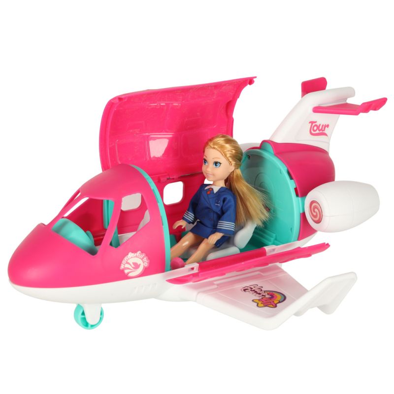 Samolot dla lalek rozkładany stewardessa akcesoria - obrazek 7