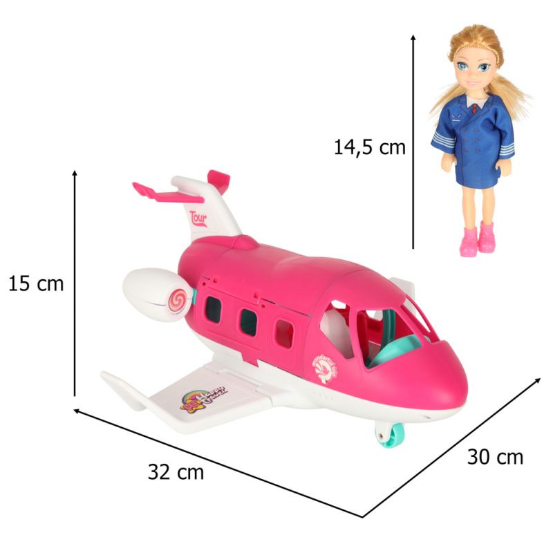 Samolot dla lalek rozkładany stewardessa akcesoria - obrazek 9