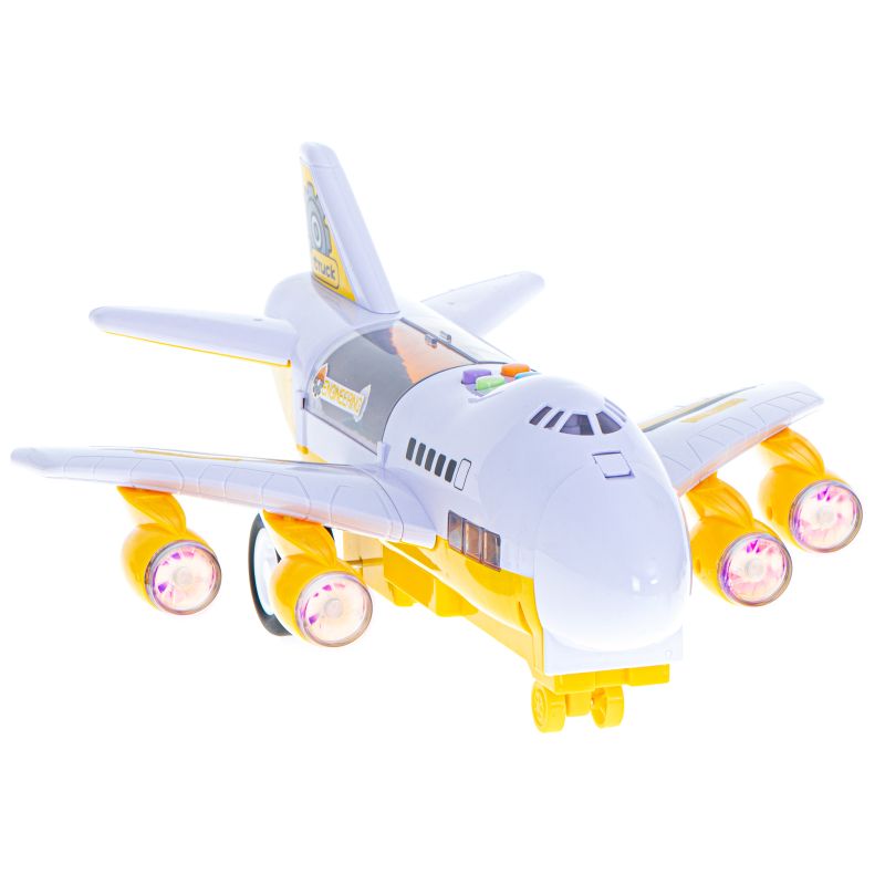 Transporter samolot + 6 aut pojazdy budowlane bok/przód - obrazek 7