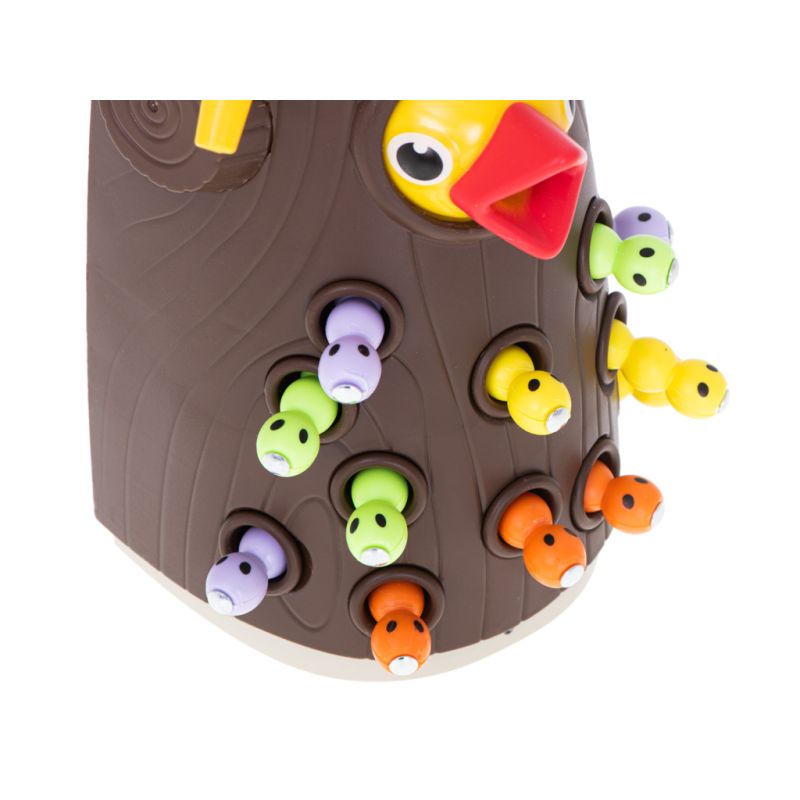 Gra montessori magnetyczna nakarm ptaszka złap robaczka głodny dzięcioł - obrazek 5