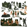 Żołnierzyki baza wojskowa figurki zestaw 114el.