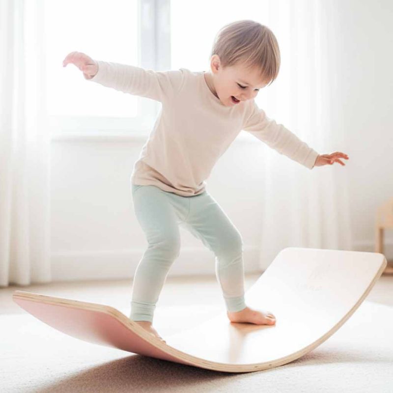 Deska do balansowania z filcem LULILO AJLO różowy - obrazek 7