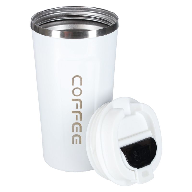 Kubek podróżny LED z ustnikiem 500ml biały - obrazek 7