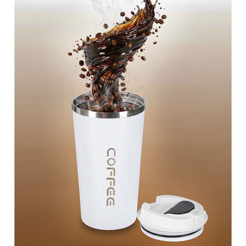 Kubek podróżny LED z ustnikiem 500ml biały - obrazek 9