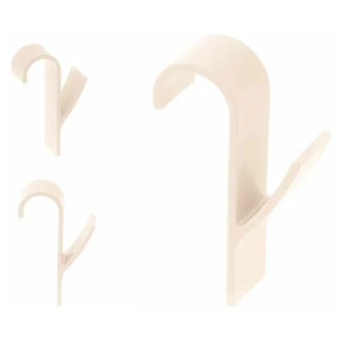 Wieszak haczyk na grzejnik kaloryfer łazienkowy kremowy