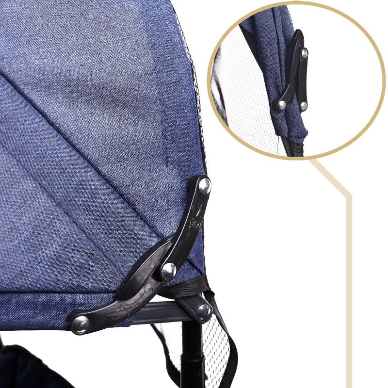 Rowerek trójkołowy Trike Fix Lite rower spacerówka 3w1 obracany 360 wolne koło granatowy - obrazek 14