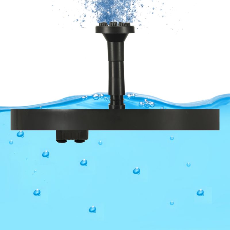 Fontanna solarna LUARO do oczka wodnego stawu do ogrodu pompa pływająca ogrodowa 16cm - obrazek 11