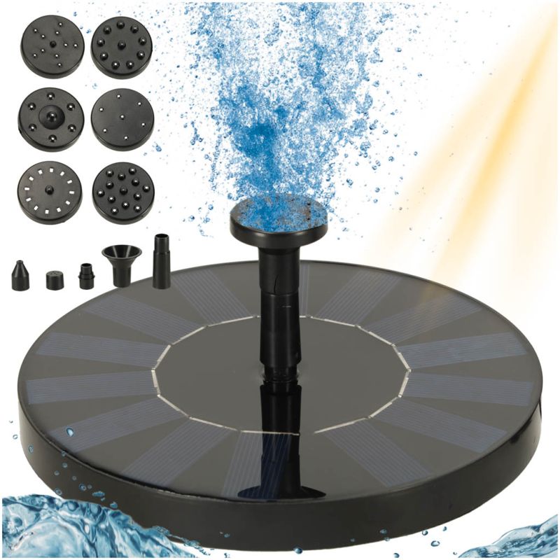 Fontanna solarna LUARO do oczka wodnego stawu do ogrodu pompa pływająca ogrodowa 16cm