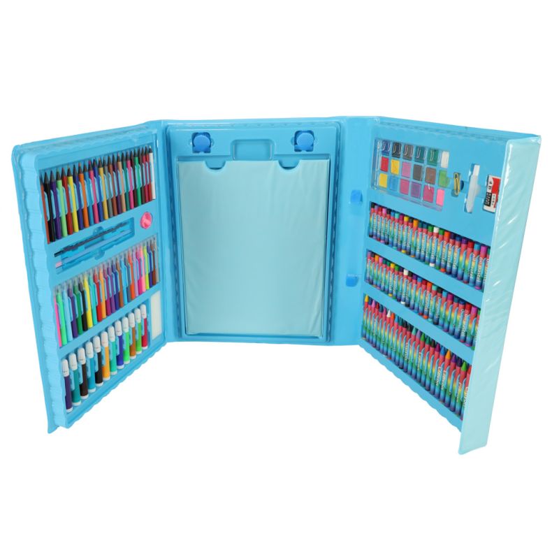 Zestaw plastyczny do malowania w walizce 208el niebieski - obrazek 6