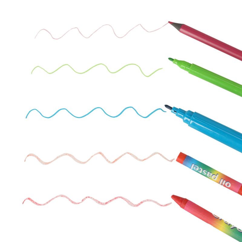 Zestaw plastyczny do malowania w walizce 208el niebieski - obrazek 8