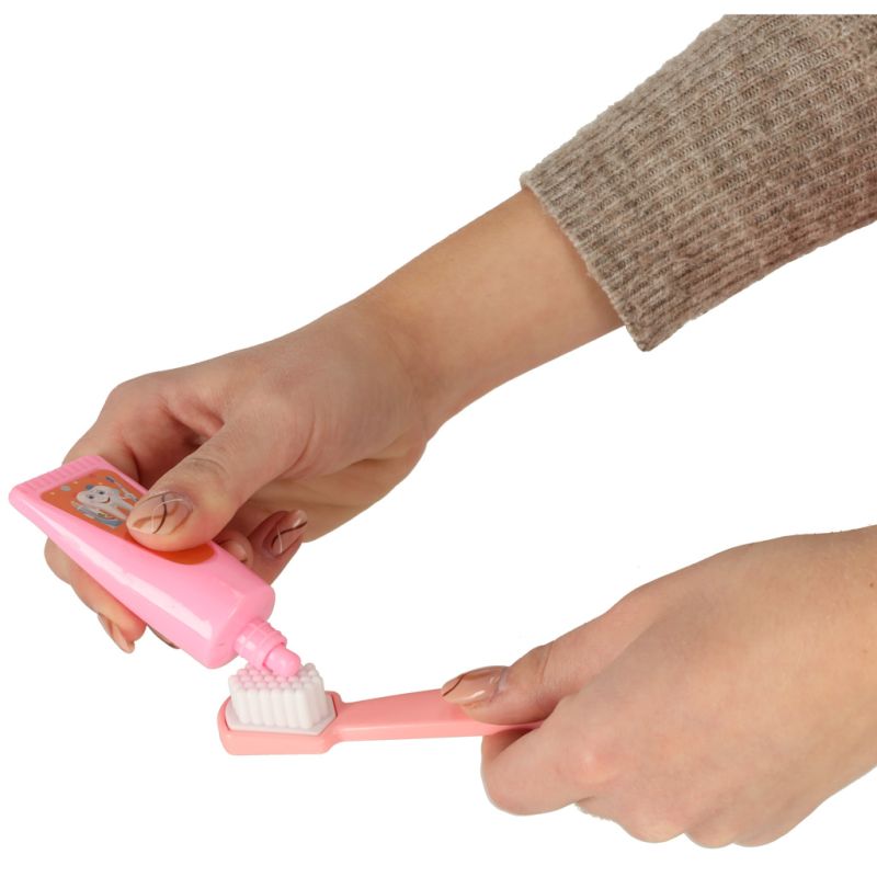 Dentysta zestaw lekarski hipopotam różowy - obrazek 7