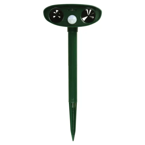 Odstraszacz solarny kretów na gryzonie kuny koty ptaki myszy szczury ultradźwięki czujnik ruchu