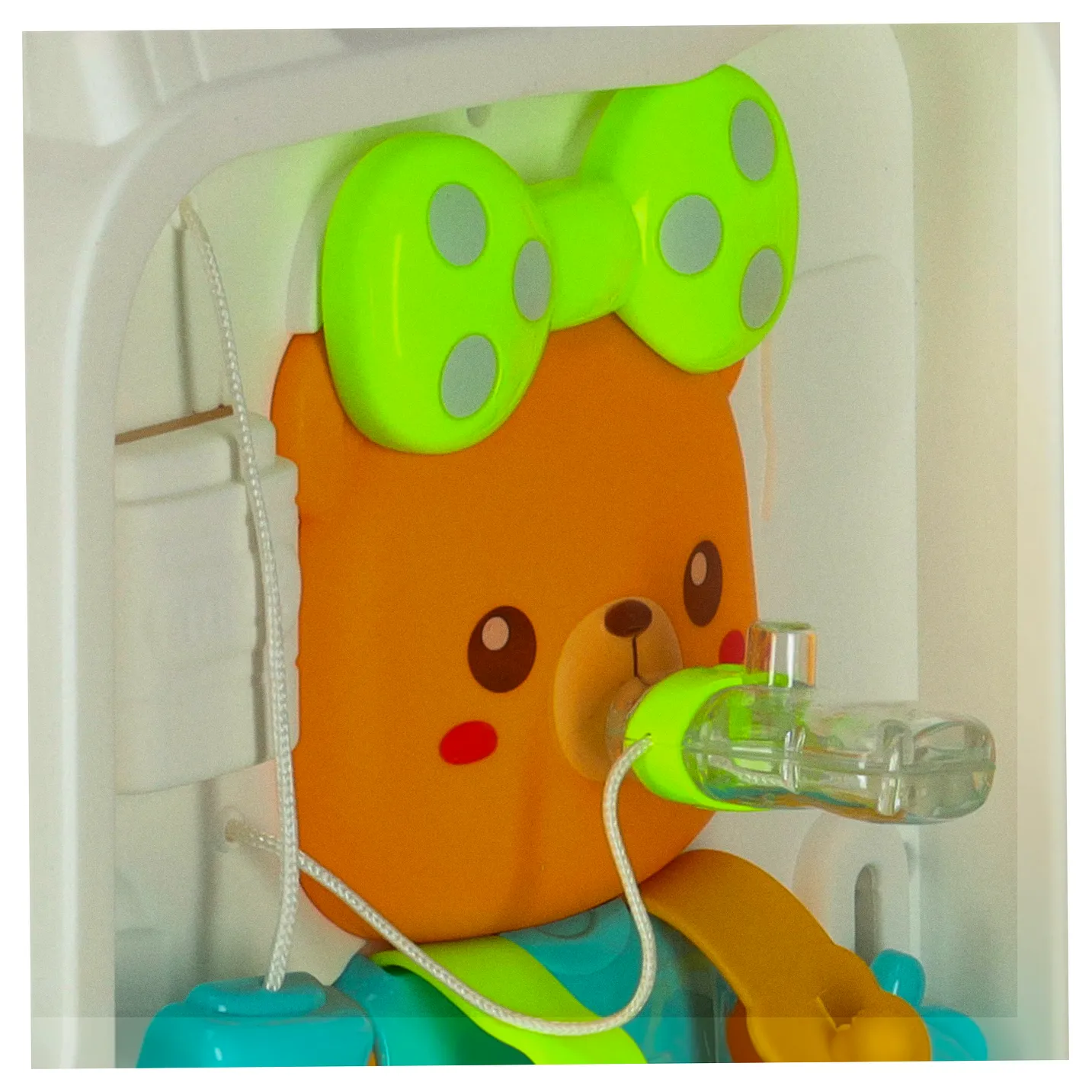 Tablica manipulacyjna sensoryczna montessori walizka pokrętła miś XXL światło dźwięk - obrazek 11