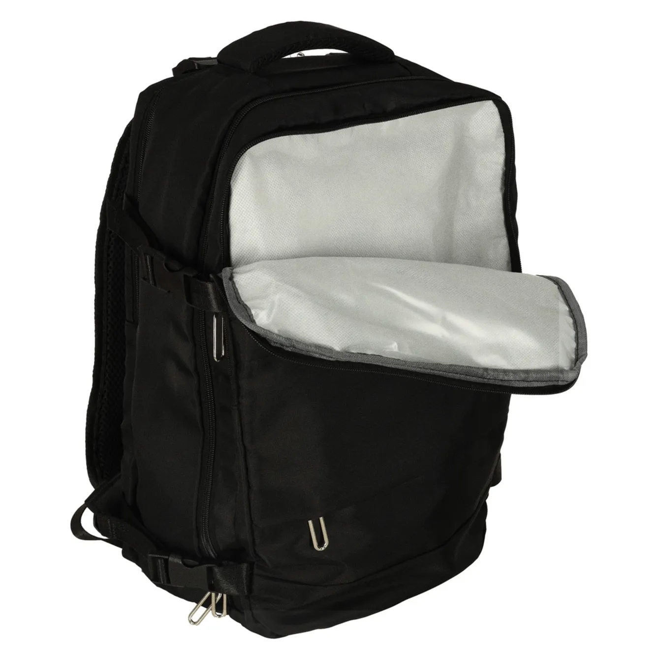 Plecak podróżny do samolotu bagaż podręczny kabinowy turystyczny wodoodporny 45x32cm - obrazek 11