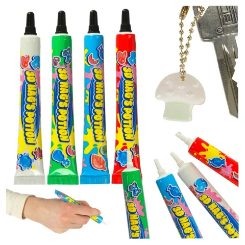 Klej magiczny utwardzany UV do robienia biżuterii 4 szt - zapas