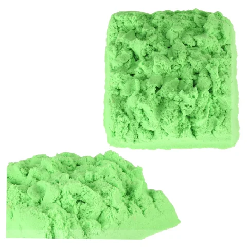 Piasek sensoryczny dla dzieci 1kg w woreczku zielony