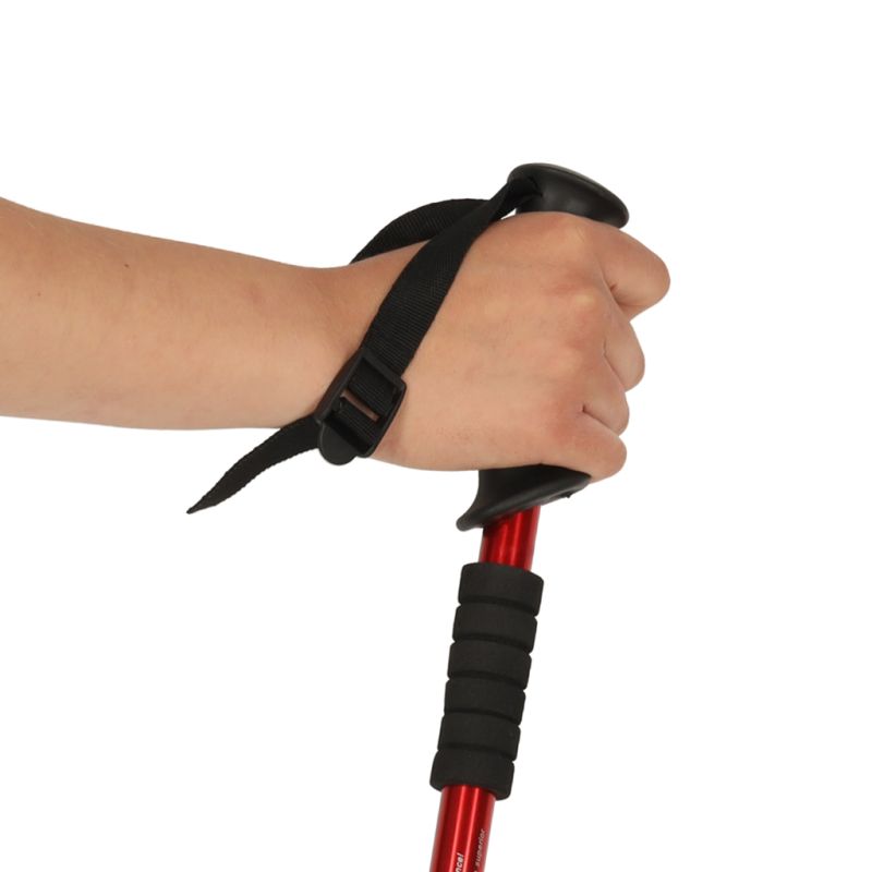 Kijki kije trekkingowe do nordic walking składane 2 sztuki czerwone - obrazek 3