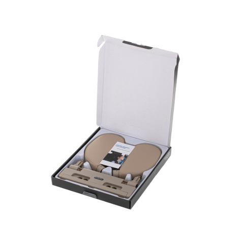 Zagłówek samochodowy poduszka podróżna oparcie na głowę szyje do samochodu regulowane  beżowy