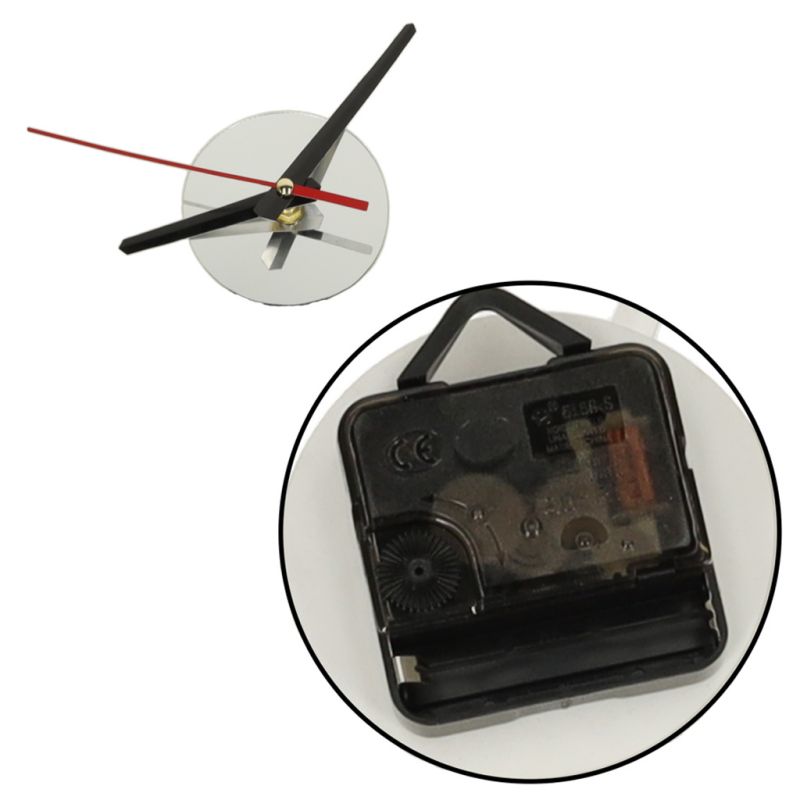 Zegar Ścienny naklejany DIY regulowany nowoczesny srebrny 12 godzin - obrazek 8