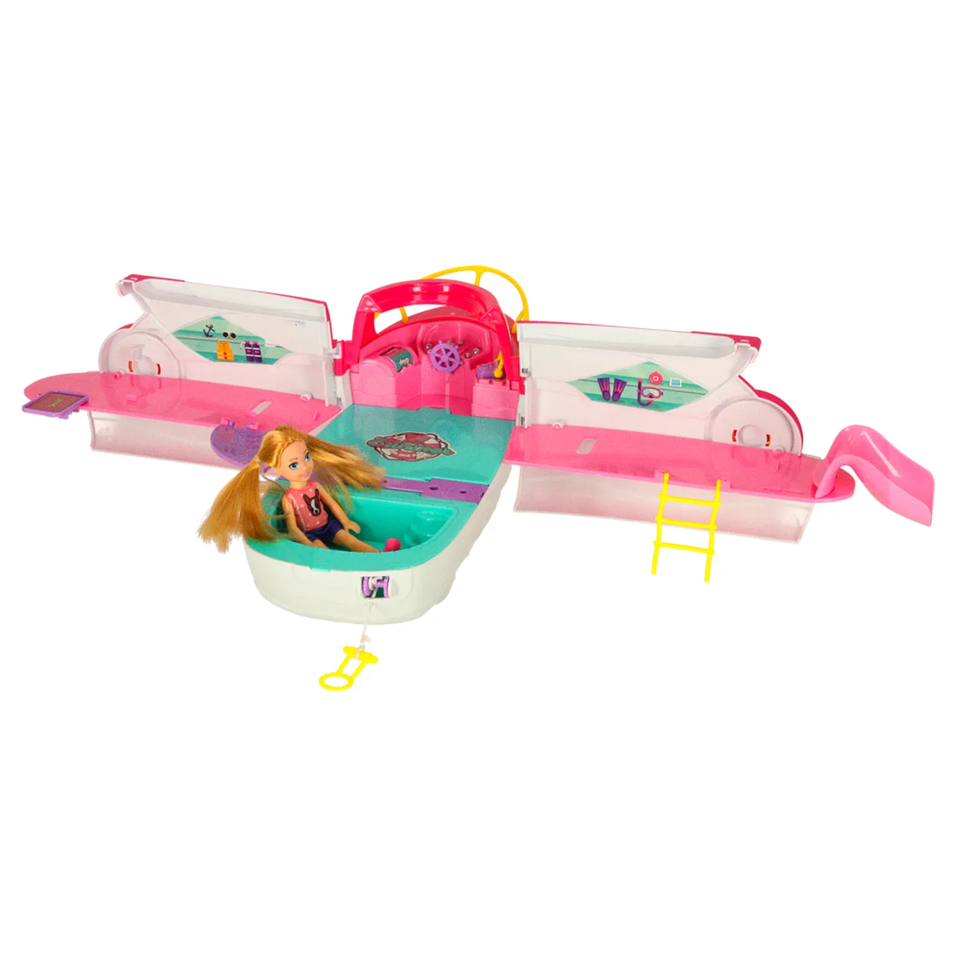 Łódź dla lalek jacht imprezowy rozkładany lalka deska surfingowa - obrazek 10