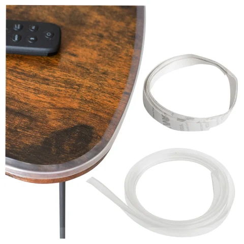 Taśma silikonowa zabezpieczająca kanty narożniki krawędzie transparentna 1m