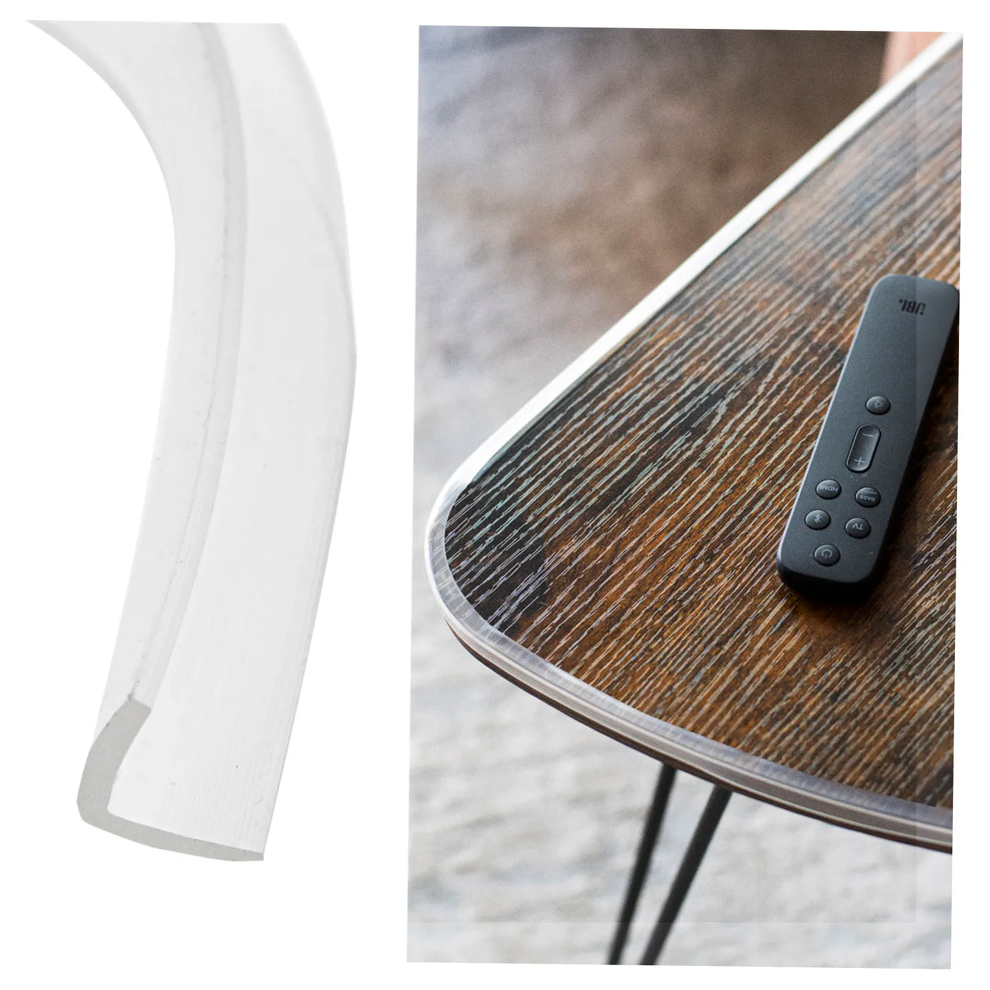 Taśma silikonowa zabezpieczająca kanty narożniki krawędzie transparentna 1m - obrazek 6