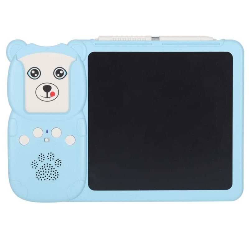 Nauka języka angielskiego czytnik kart do nauki słówek fiszki znikopis niebieski - obrazek 2