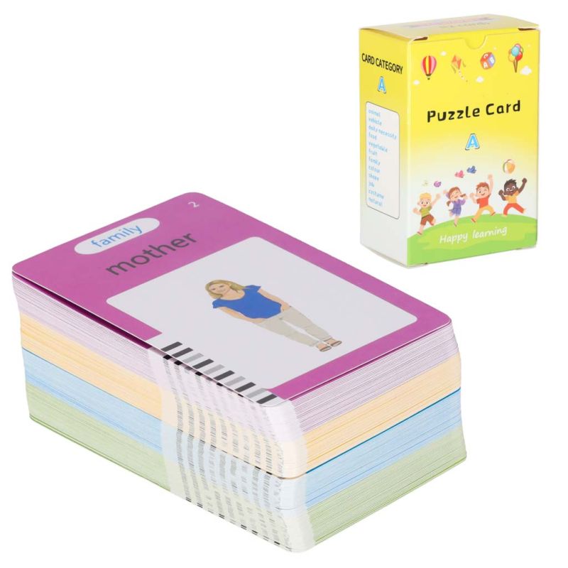 Nauka języka angielskiego czytnik kart do nauki słówek fiszki znikopis niebieski - obrazek 6