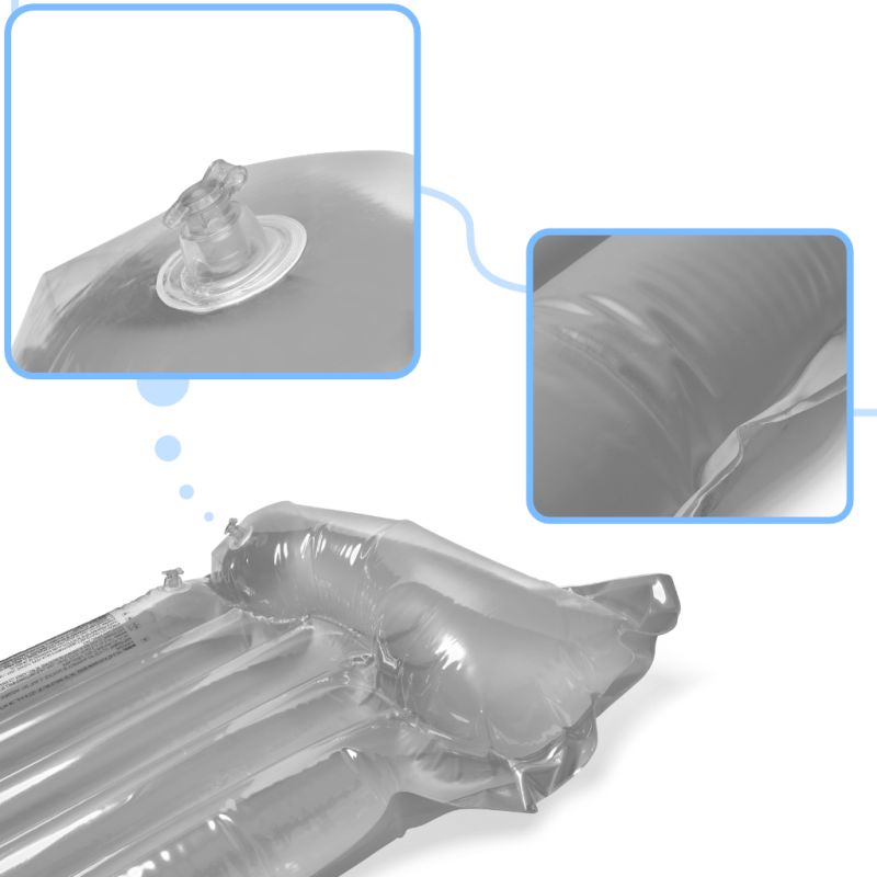 Materac dmuchany plażowy do pływania na basen wodę BESTWAY 44013 szary 90kg 183cm - obrazek 3