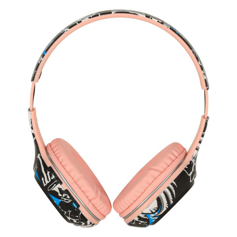 Słuchawki bezprzewodowe nauszne Bluetooth RGB Gaming Sport 200mAh różowe - obrazek 6