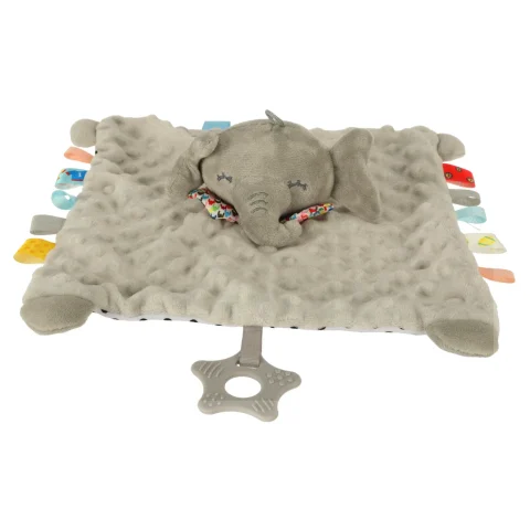 Maskotka sensoryczna szeleszcząca metki słonik