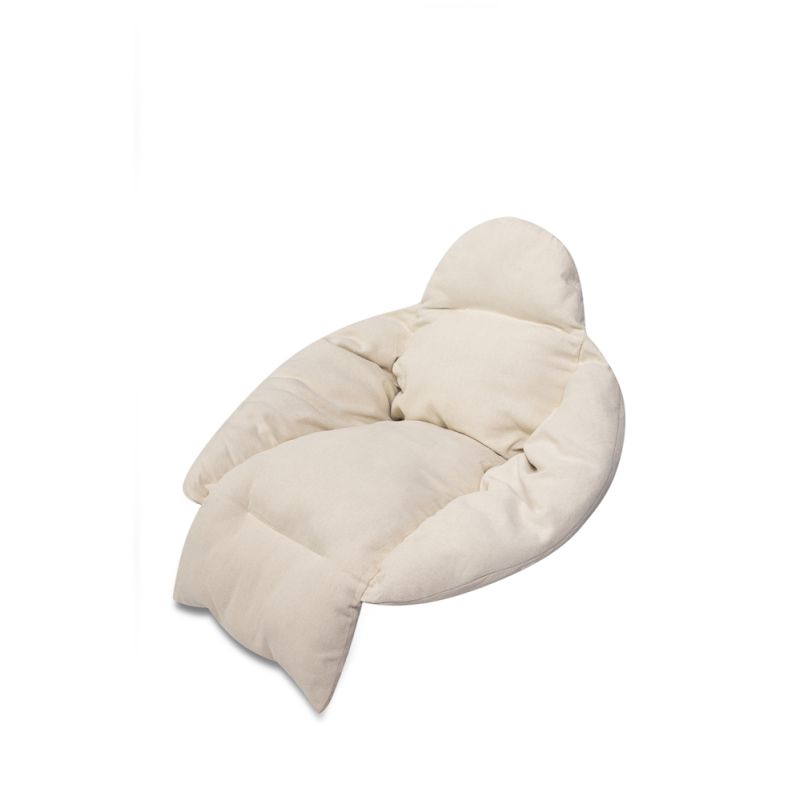 Poduszka LUARO na huśtawkę wiszącą bocianie gniazdo XXL ecru - obrazek 2