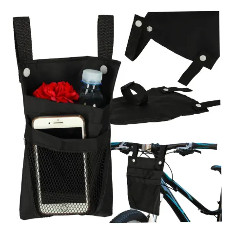 Torba na rower hulajnogę kierownicę telefon sakwa rowerowa czarna