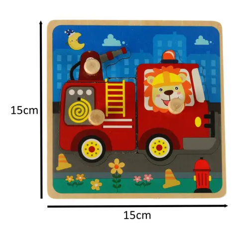 Puzzle drewniane sorter układanka straż pożarna