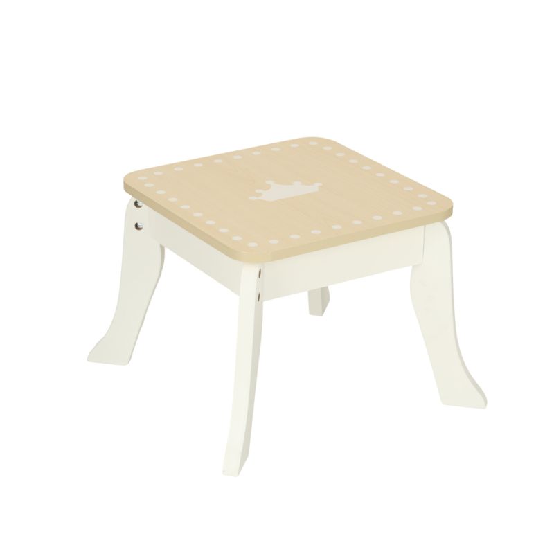 Toaletka drewniana dla dziewczynki LULILO Bella lustro taboret akcesoria - obrazek 4