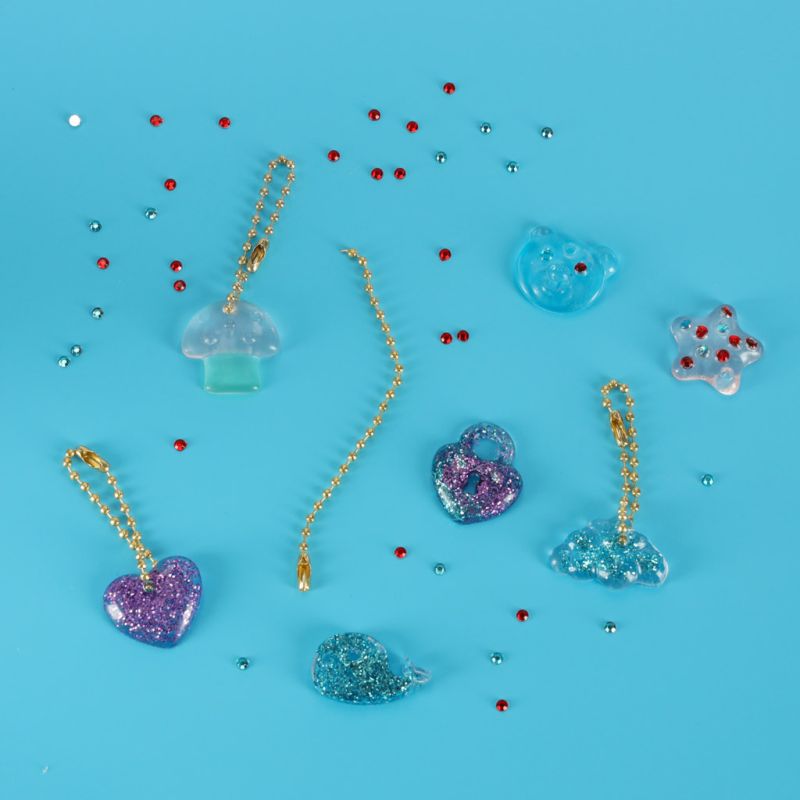 Kreatywny zestaw do robienia biżuterii koralików zawieszek magiczne pudełko UV - obrazek 12