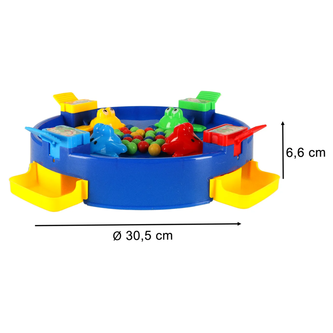 Gra zręcznościowa głodne żabki skaczące żaby 4 graczy 3+ XXL niebieska - obrazek 6