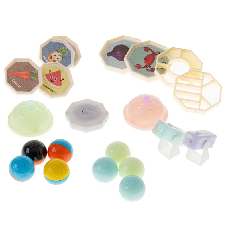 Klocki magnetyczne marble tor kulkowy świecący 75 elementów - obrazek 6