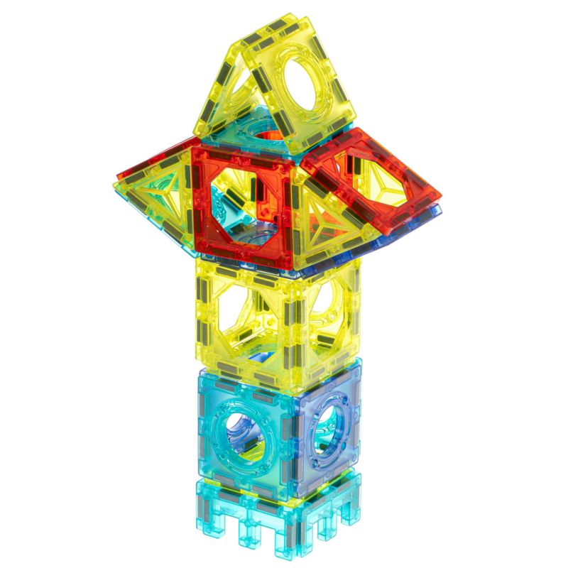 Klocki magnetyczne marble tor kulkowy świecący 75 elementów - obrazek 8