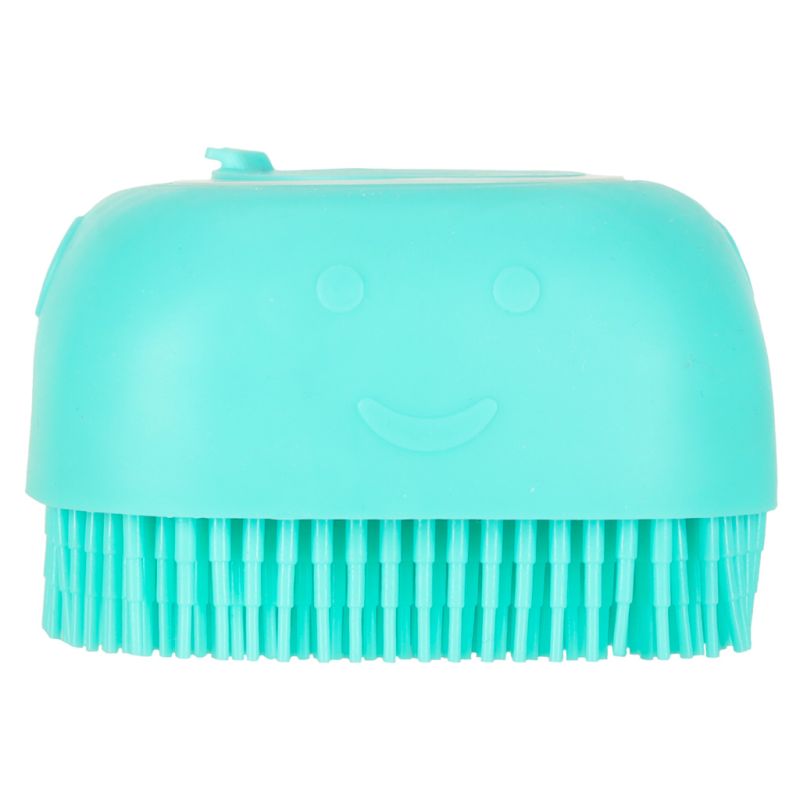 Szczotka silikonowa czyścik myjka do mycia psów kotów z dozownikiem miętowa - obrazek 7