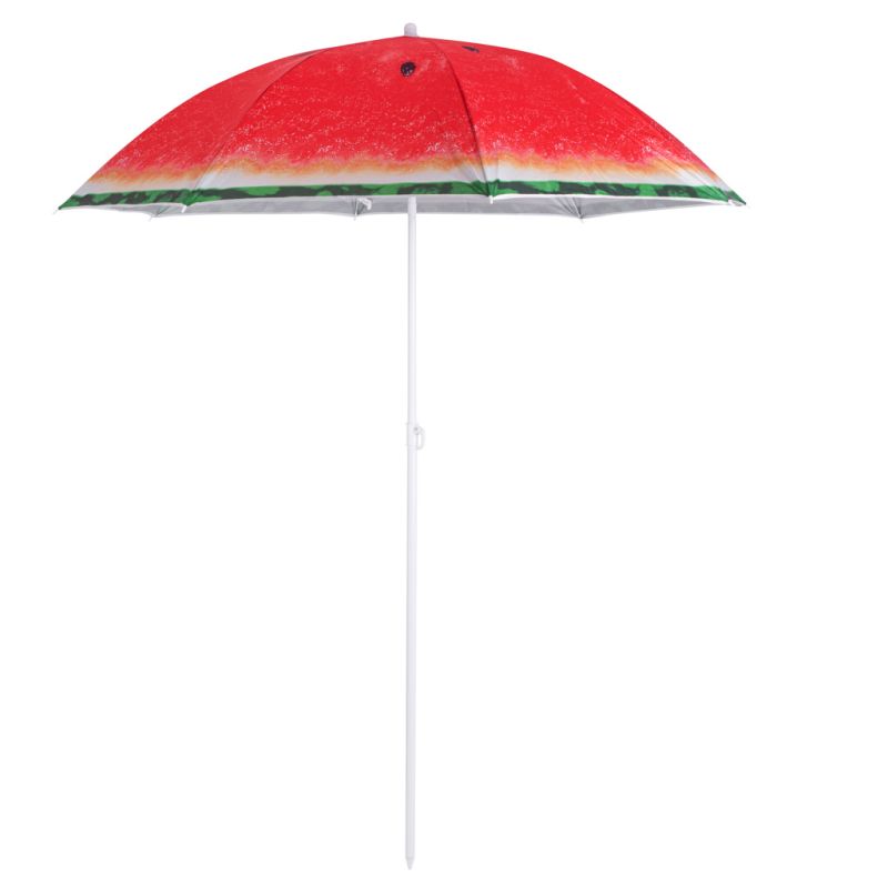Parasol ogrodowy plażowy regulowany łamany 150cm arbuz UV - obrazek 7