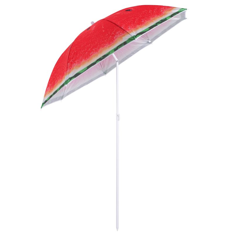 Parasol ogrodowy plażowy regulowany łamany 150cm arbuz UV - obrazek 9