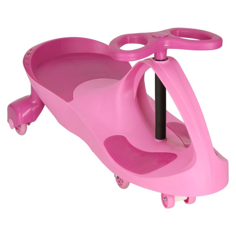 Jeździk grawitacyjny LED Swing Fix S3 świecące koła różowy - obrazek 2