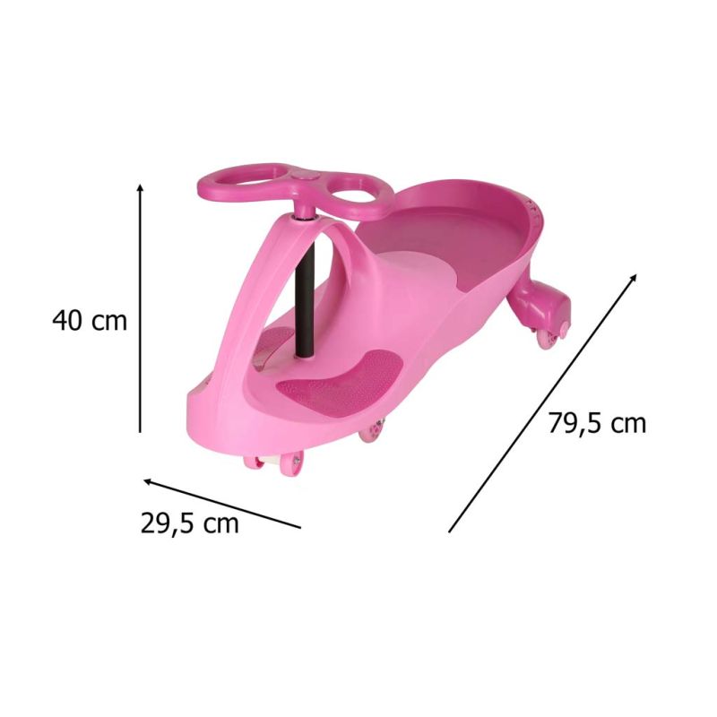 Jeździk grawitacyjny LED Swing Fix S3 świecące koła różowy - obrazek 16