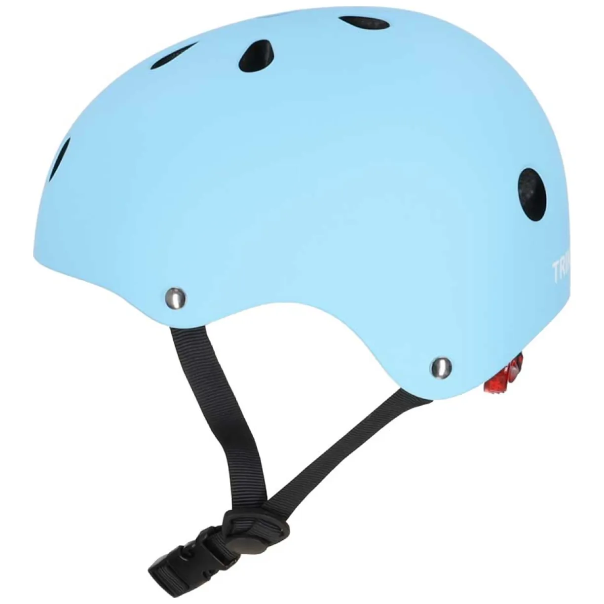 Kask rowerowy dla dziecka Trike Fix dziecięcy regulowany LED M 55-58cm niebieski - obrazek 4