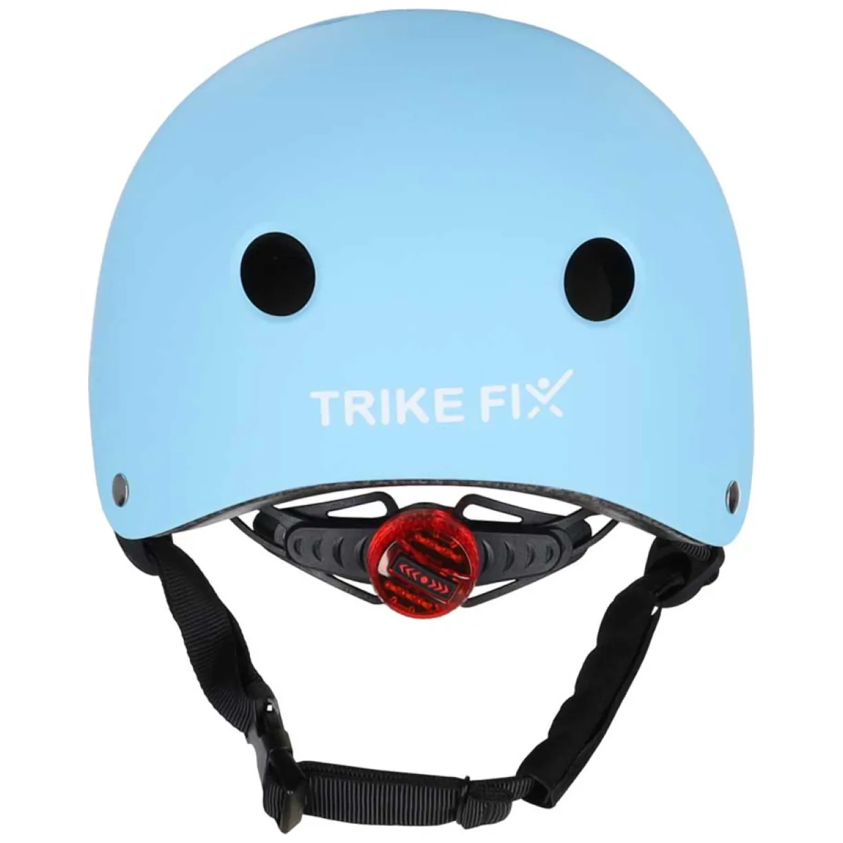 Kask rowerowy dla dziecka Trike Fix dziecięcy regulowany LED M 55-58cm niebieski - obrazek 5
