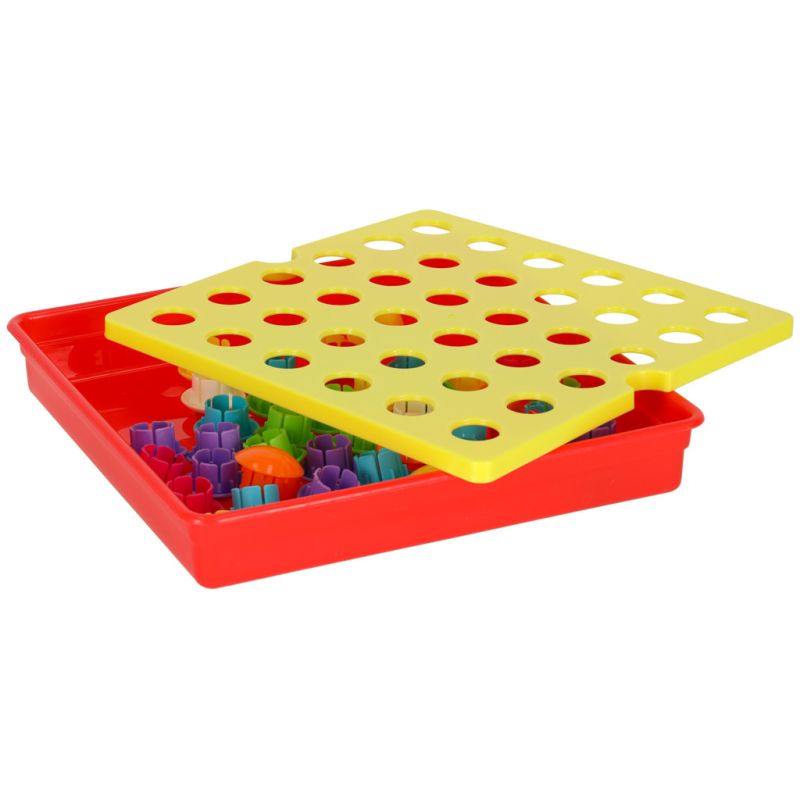 Układanka edukacyjna Guzikowa Mozaika trening ręki 57el. - obrazek 3