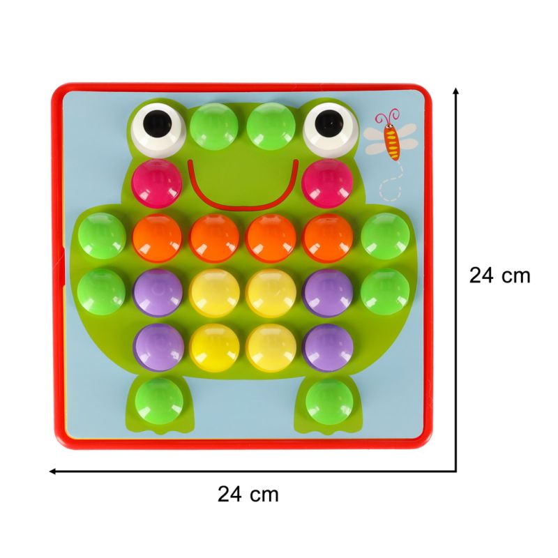 Układanka edukacyjna Guzikowa Mozaika trening ręki 57el. - obrazek 9