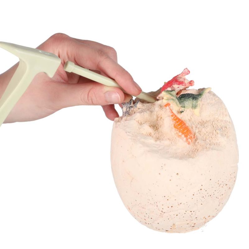 Dinozaury wykopaliska jajko XL dinozaura 12 figurek zestaw archeologiczny - obrazek 4